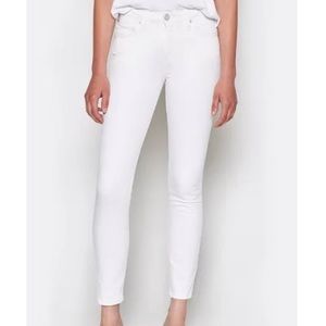Mid rise Joie skinny jeans white